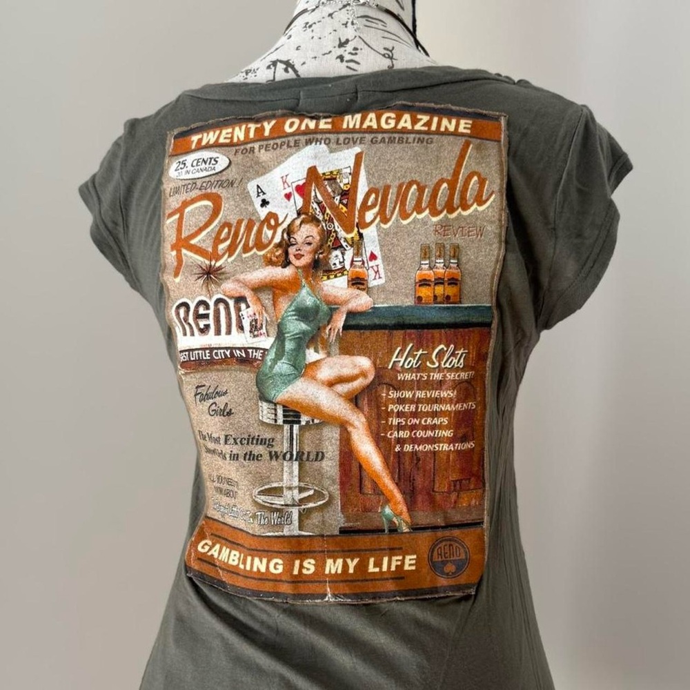 y2k pinup girl vegas tunic